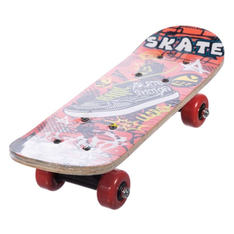 Hongu Skateboard rotelle bambini 45x13cm fantasia colorato skate le...