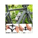 2xPortaborraccia MTB per Bici Bicicletta CAGE in Plastica Resistente nero bianco