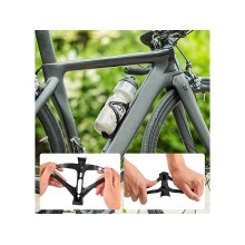 2xPortaborraccia MTB per Bici Bicicletta CAGE in Plastica Resistente nero bianco