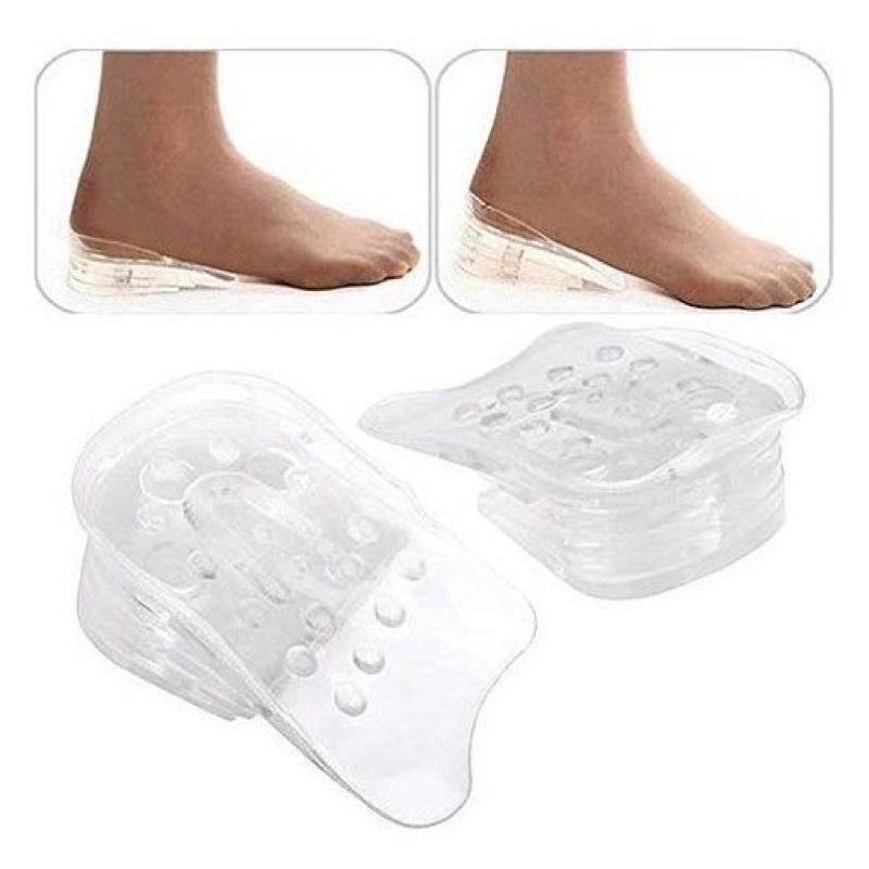 Hongu 2xCOPPIE ALZATACCO SILICONE SOLETTA PLANTARE INVISIBILE ALZA ...