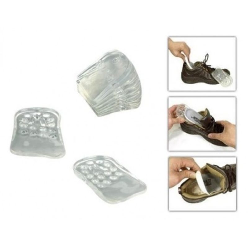 Hongu 2xCOPPIE ALZATACCO SILICONE SOLETTA PLANTARE INVISIBILE ALZA ...