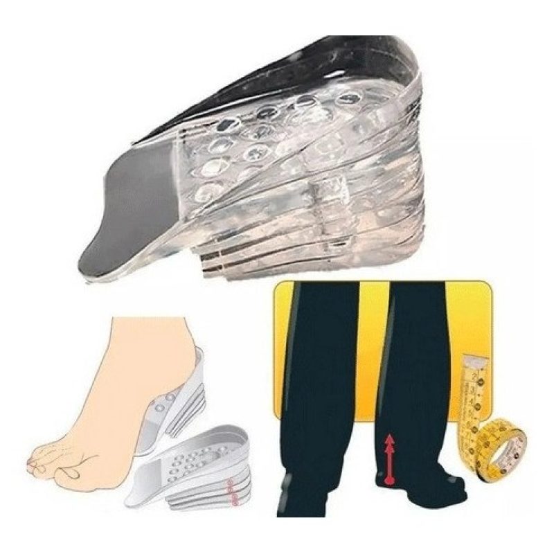Hongu 2xCOPPIE ALZATACCO SILICONE SOLETTA PLANTARE INVISIBILE ALZA ...