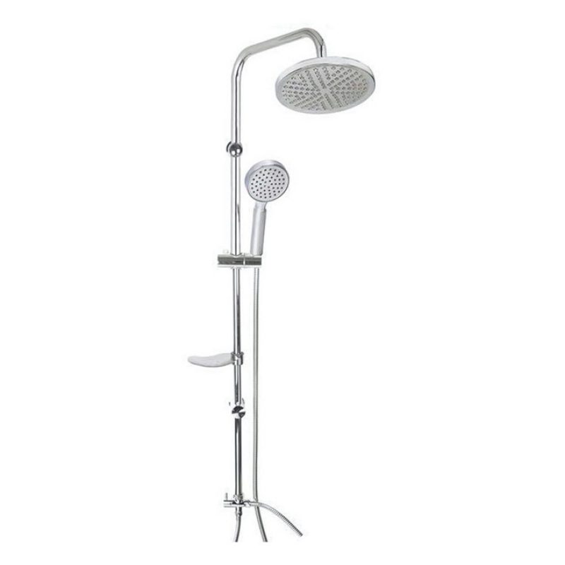 DRIWEI Kit doccia moderno soffione rotondo 20 cm con doccetta asta ...