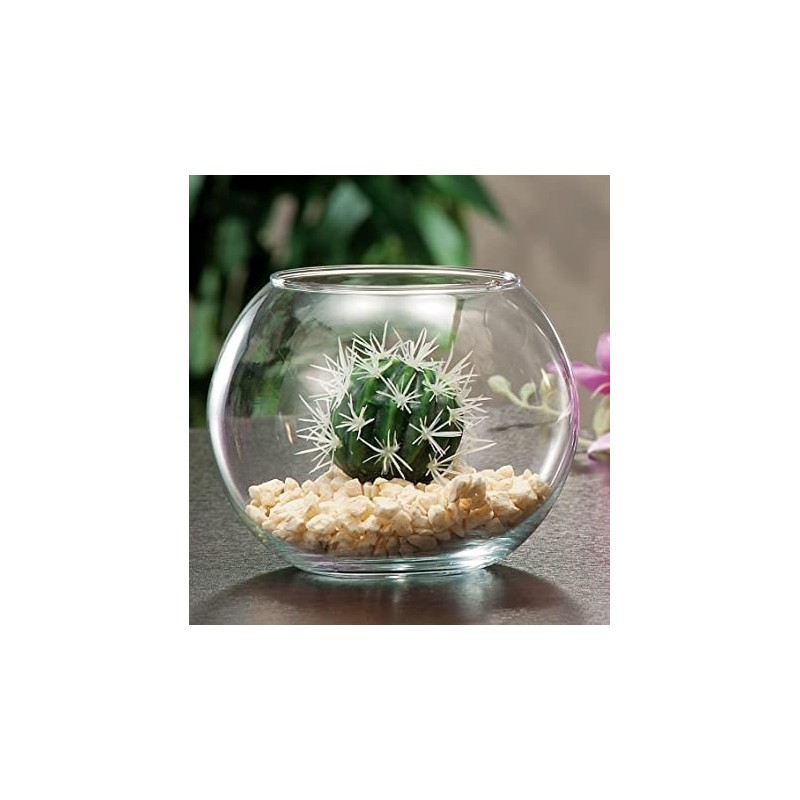 Boccia Per Pesci Rossi Realistici Vetro Un Acquario Con Acqua Su Sfondo - Foto 5