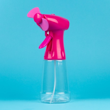 2X MINI VENTILATORE NEBULIZZATORE SPRAY ACQUA BATTERIA PORTATILE VAPORIZZATORE