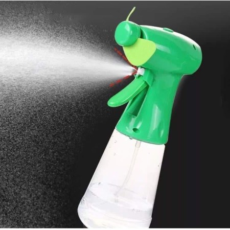 2X MINI VENTILATORE NEBULIZZATORE SPRAY ACQUA BATTERIA PORTATILE VAPORIZZATORE
