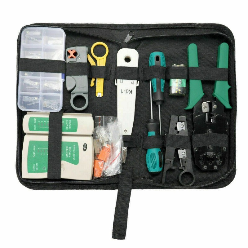 Riparazione Di Rete Strumenti Di Ethernet Pinze Kit Portatile Per LAN Cavo 12in1