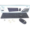 Kit Mouse e Tastiera wireless 2.4GHZ USB marchiato DRIWEI con microricevitore Plug&Play - Batterie e copri tastiera inclusi
