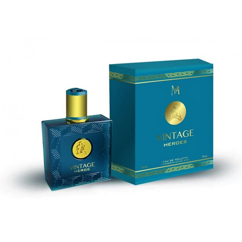 PROFUMO PER UOMO DA 100 ml EAU DE TOILETTE PARFUM SPRAY DA UOMO Vintage heros