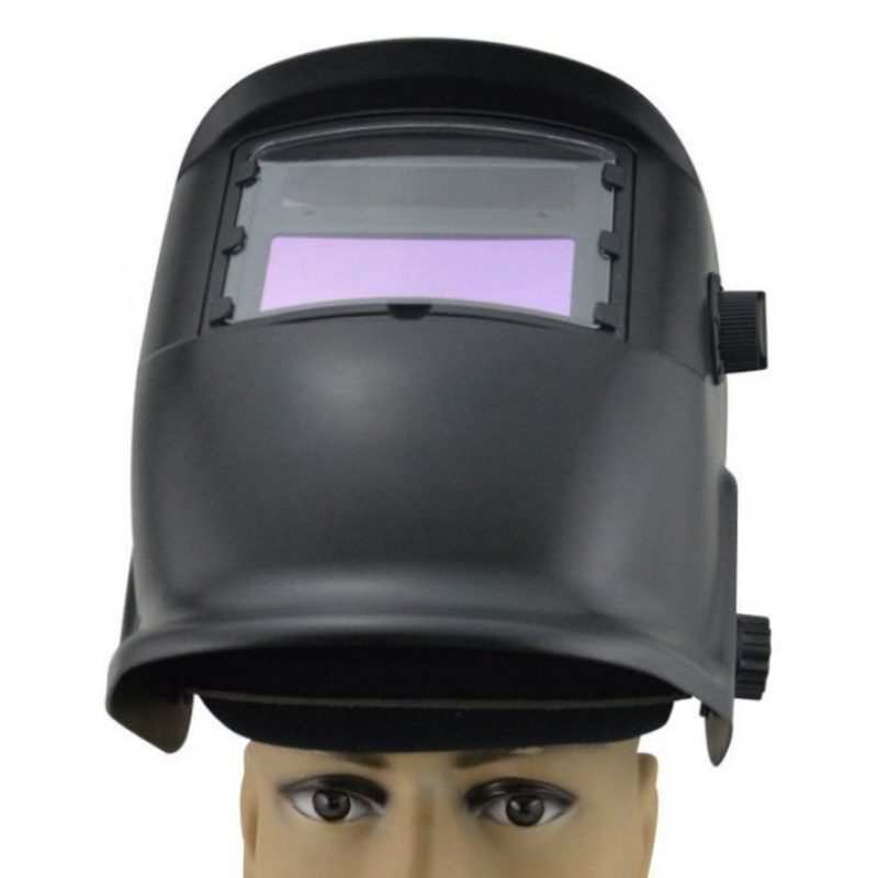 Maschera saldatura autoscurante con display LCD regolabile sicurezza