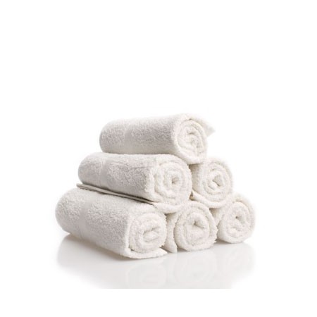 Set 12 pezzi  Asciugamano da bagno bianco OSPITE 100% cotone 29x29 cm piccoli