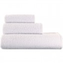 Set 12 pezzi  Asciugamani bagno bianco OSPITE 100% cotone 75x35 cm viso albergo