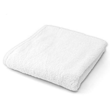 Set 12 pezzi  Asciugamani bagno bianco OSPITE 100% cotone 75x35 cm viso albergo