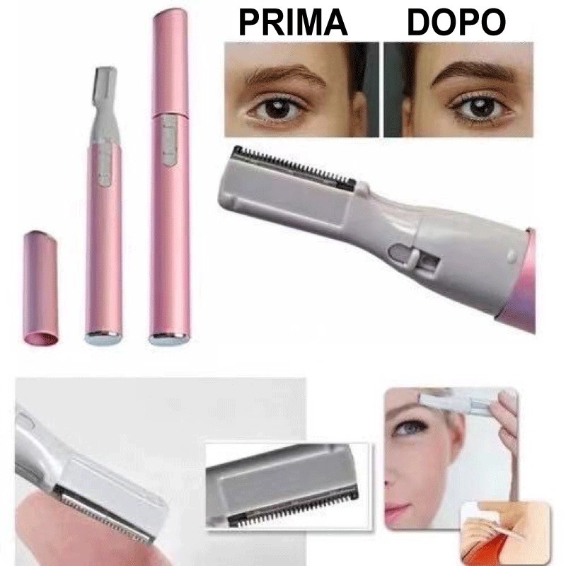 Hongu EPILATORE DONNA PENNA DEPILATORE RASOIO ELIMINA PELI SOPRACCI...