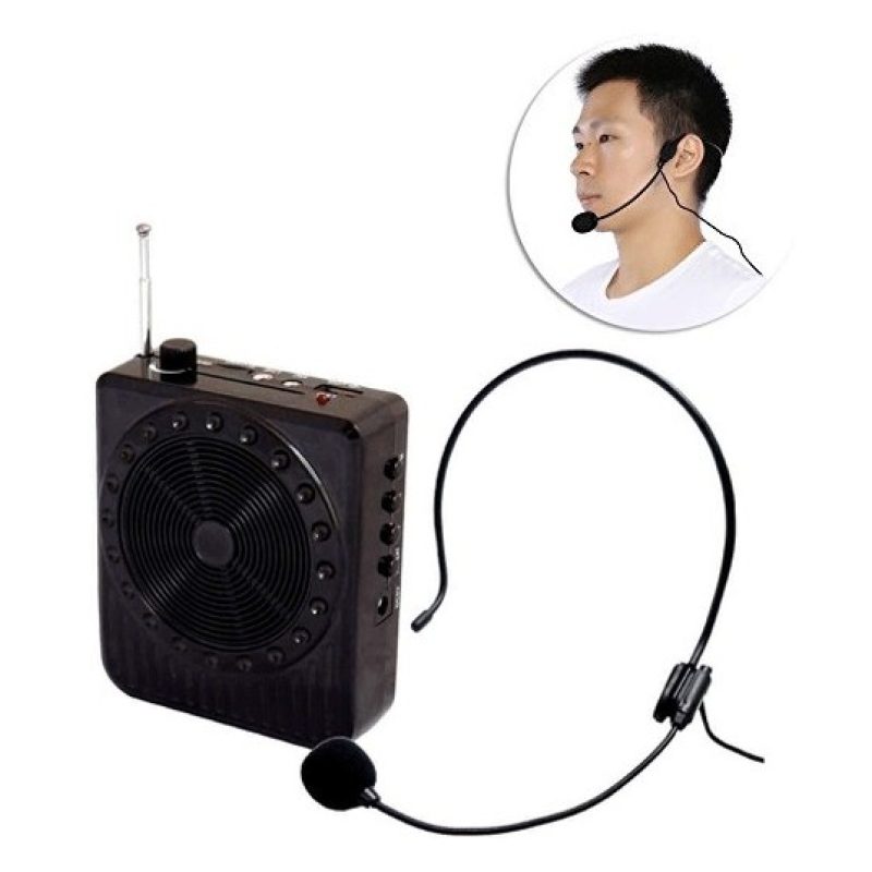 Hongu Megafono amplificatore voce microfono mp3 USB SD guide turist...