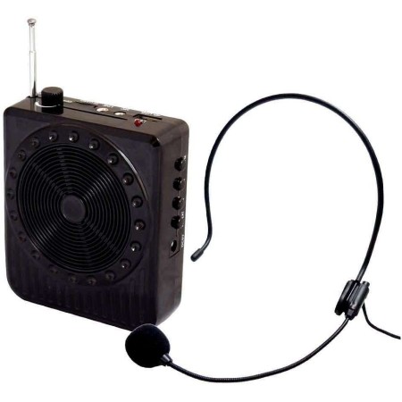 Megafono amplificatore voce microfono mp3 USB SD guide turistiche 20W portatile