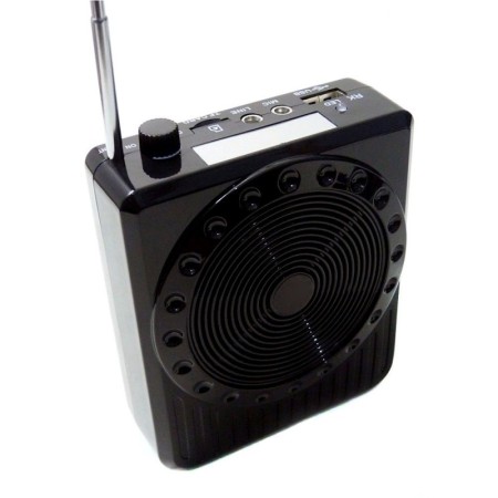 Megafono amplificatore voce microfono mp3 USB SD guide turistiche 20W portatile