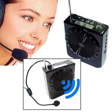 Megafono amplificatore voce microfono mp3 USB SD guide turistiche 20W portatile