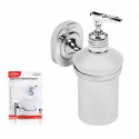Dispenser dosa sapone portasapone liquido fissaggio a muro parete erogatore