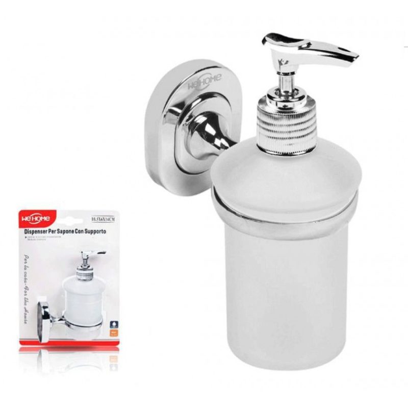 WeHome Dispenser dosa sapone portasapone liquido fissaggio a muro p...