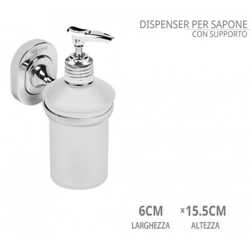 WeHome Dispenser dosa sapone portasapone liquido fissaggio a muro p...