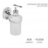 WeHome Dispenser dosa sapone portasapone liquido fissaggio a muro p...
