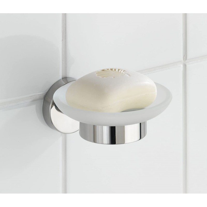 WeHome Accessori per Bagno porta sapone vetro piattino saponetta wc...