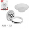 WeHome Accessori per Bagno porta sapone vetro piattino saponetta wc...