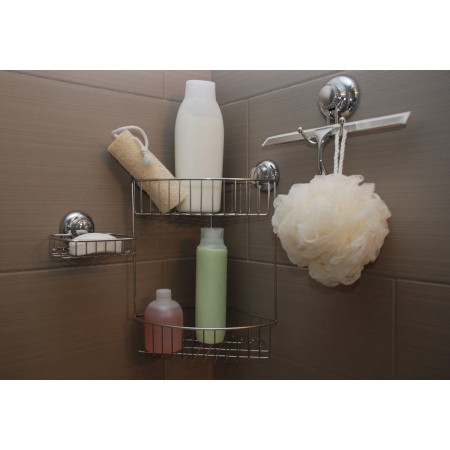 PORTA SAPONE MURO SOSPESO SAPONETTA OGGETTI ACCIAIO BAGNO ARREDO MODERNO CASA