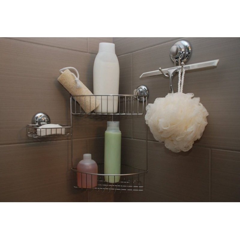 WeHome PORTA SAPONE MURO SOSPESO SAPONETTA OGGETTI ACCIAIO BAGNO AR...