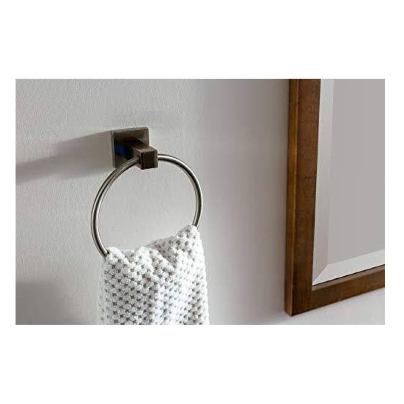 WeHome Porta asciugamano ad anello da muro in acciaio fissaggio a p...
