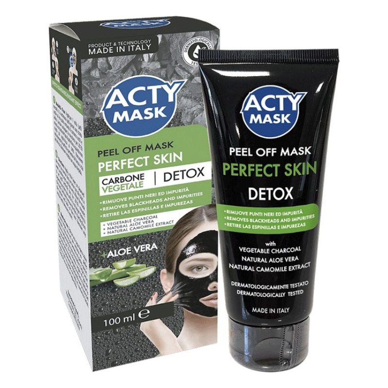 Carbone vegetale Punti Neri PEEL OFF PULIZIA VISO Maschera Viso DET...