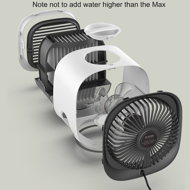 RAFFREDDATORE D'ARIA MINI CONDIZIONATORE PORTATILE SILENZIOSO AIR C...