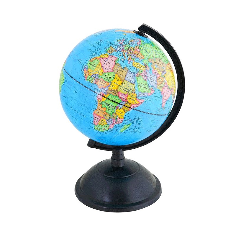 Mappamondo da tavolo diametro 20cm mappa globo scuola ufficio casa pianeta terra