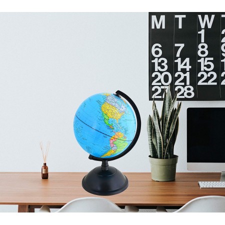 Mappamondo da tavolo diametro 20cm mappa globo scuola ufficio casa pianeta terra