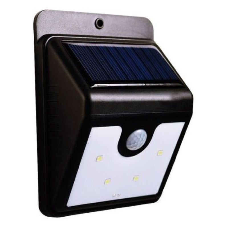 2x Lampada solare esterno interno giardino faretto fotovoltaico sensore LED faro