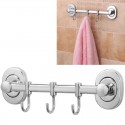 Porta Utensili da Cucina in Acciaio Inox Barra Porta Mestoli con 3 ganci appendi