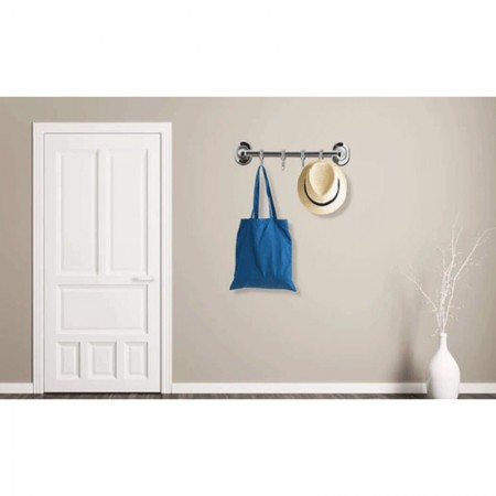 Porta Utensili da Cucina in Acciaio Inox Barra Porta Mestoli con 4 ganci appendi