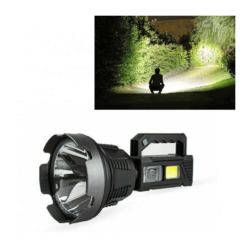TORCIA PORTATILE LUCE RICARICABILE ESTERNI 150W 500M CAMPEGGIO ESCURSIONISMO