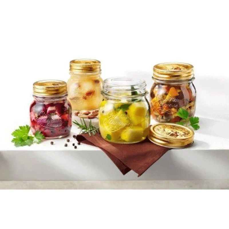 Vasetti Bormioli Rocco Quattro Stagioni 15 Cl - Set 12 Pezzi Con Ricettario, Per Conserve E Decorazioni - Foto 9