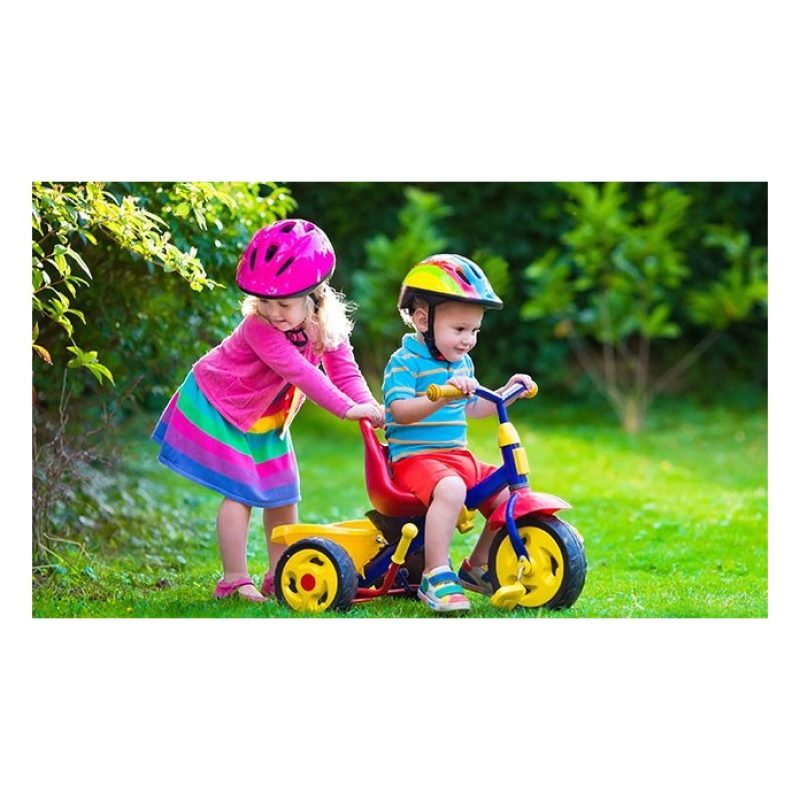 Hongu Triciclo bimbo Bambino Passeggino Bimbo Maniglione Direzional...