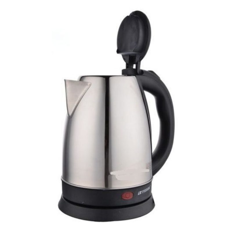 Bollitore Elettrico 1,8L 1500W Acciaio Inossidabile Acqua Calda base presa Shuko