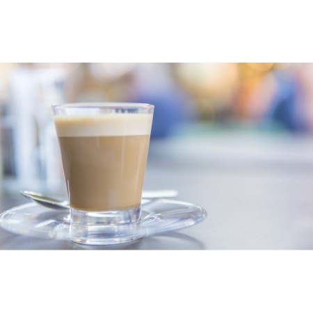 12 pz BICCHIERI TAZZINE PER CAFFÈ ESPRESSO IN VETRO TRASPARENTE 75ml Ginseng