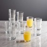 Hongu Set di 12 Bicchieri Acqua 215ml in Vetro Trasparente Bar Casa...