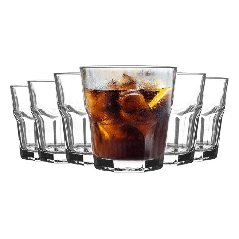 Hongu SET 12 BICCHIERI IN VETRO PER ACQUA VINO COCKTAI 25 CL CASA R...
