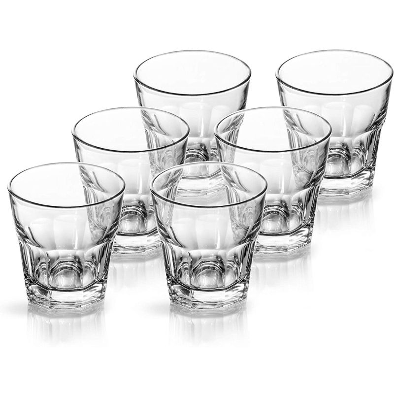 Hongu SET 12 BICCHIERI IN VETRO PER ACQUA VINO COCKTAI 25 CL CASA R...
