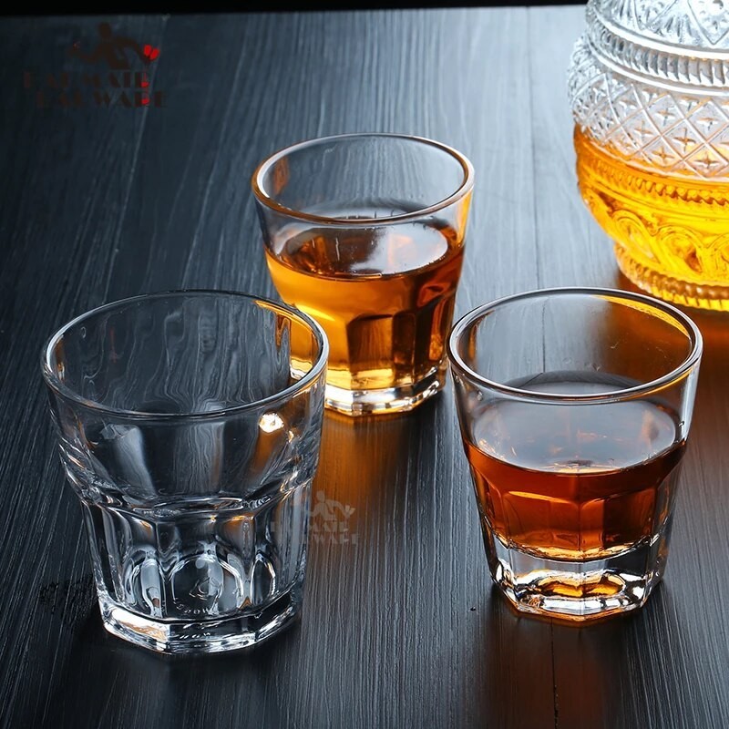 Hongu SET 12 BICCHIERI IN VETRO PER ACQUA VINO COCKTAI 25 CL CASA R...