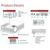Proiettore video WI FI LED 1080P HD HDMI USB casa ufficio film cinema multimedia