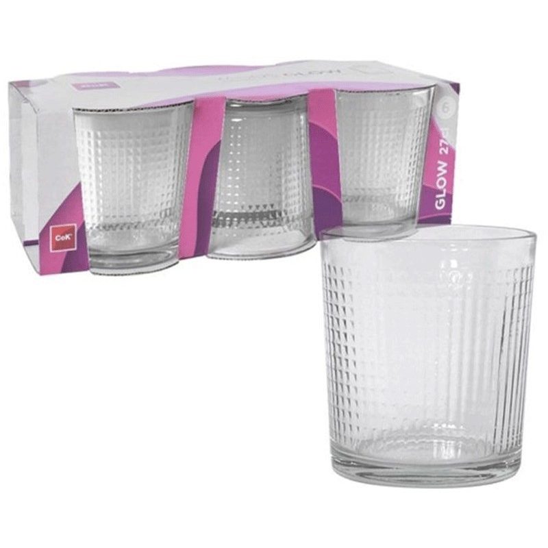 Hongu SET 12 BICCHIERI IN VETRO DA ACQUA VINO BIBITA 27 CL CASA RIS...