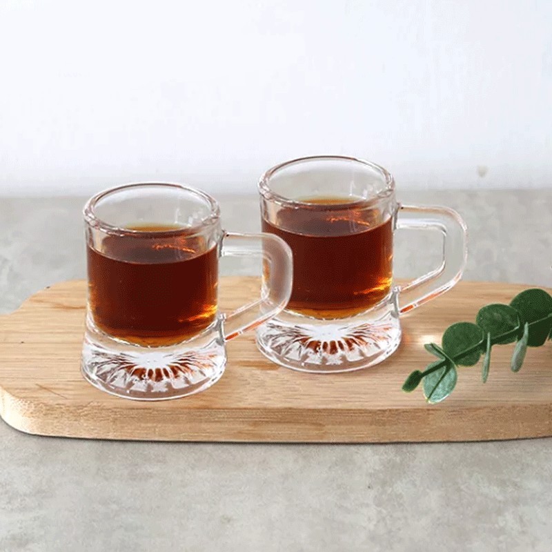 SET 12 BICCHIERI PER BIRRA IN VETRO BOCCALI DA 22 ML BOCCALE LIQUOR...
